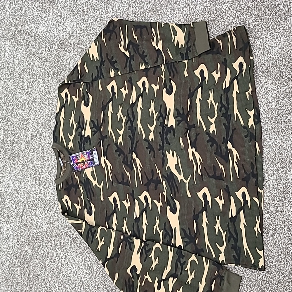 B.A.T Wear Camo Long Sleeve Men's Sixe 6XL NWT 100% Cotton